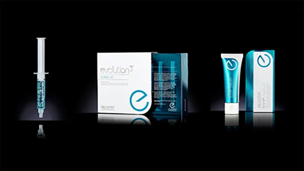 Home kit with gel syringe and tooth serum